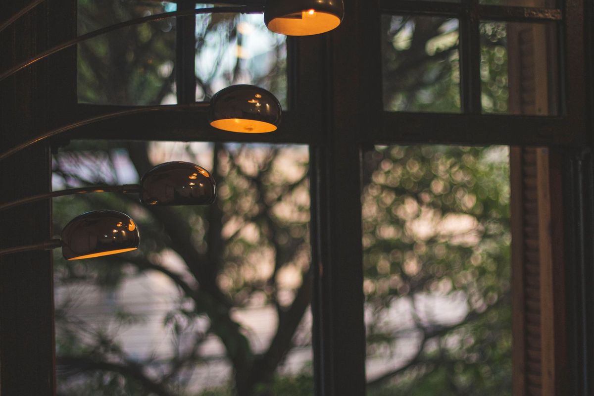 Clean bright windows letting daylight into a room
